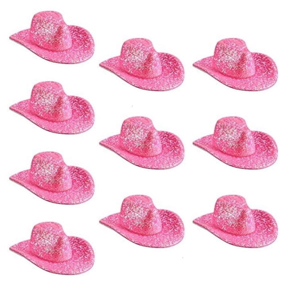 Festive Shine Pink Cowboy Bottle Toppers Caps Perfect For Themed Parties Holiday Decorations And Table Centerpieces