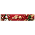 thumbnail image 1 of Festive Snowman Happy Christmas Banner Merry Holiday Decoration Gingerbread Wreath Bell Decoration Christmas Celebration for Home Decoration Holiday Party Winter Festivity, 1 of 9