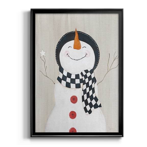 Festive Snowman II Premium Classic Framed Print - Ready to Hang
