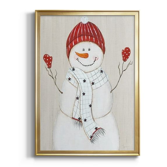 Festive Snowman III Premium Classic Framed Print - Ready to Hang