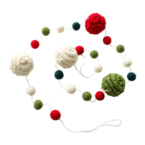 Festive String Hanging Ornament for Holiday Decoration with Sparkly Design for Fireplace Mantle Window