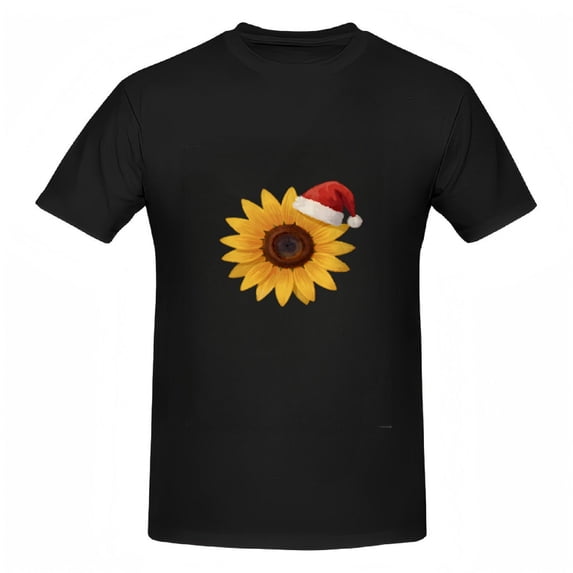 Festive Sunflower Graphic Tee / Christmas T-Shirt