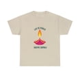 thumbnail image 1 of Festive T-Shirt Lit in Peace, Happy Diwali Unisex Cotton Tee for Men/Women, 1 of 6
