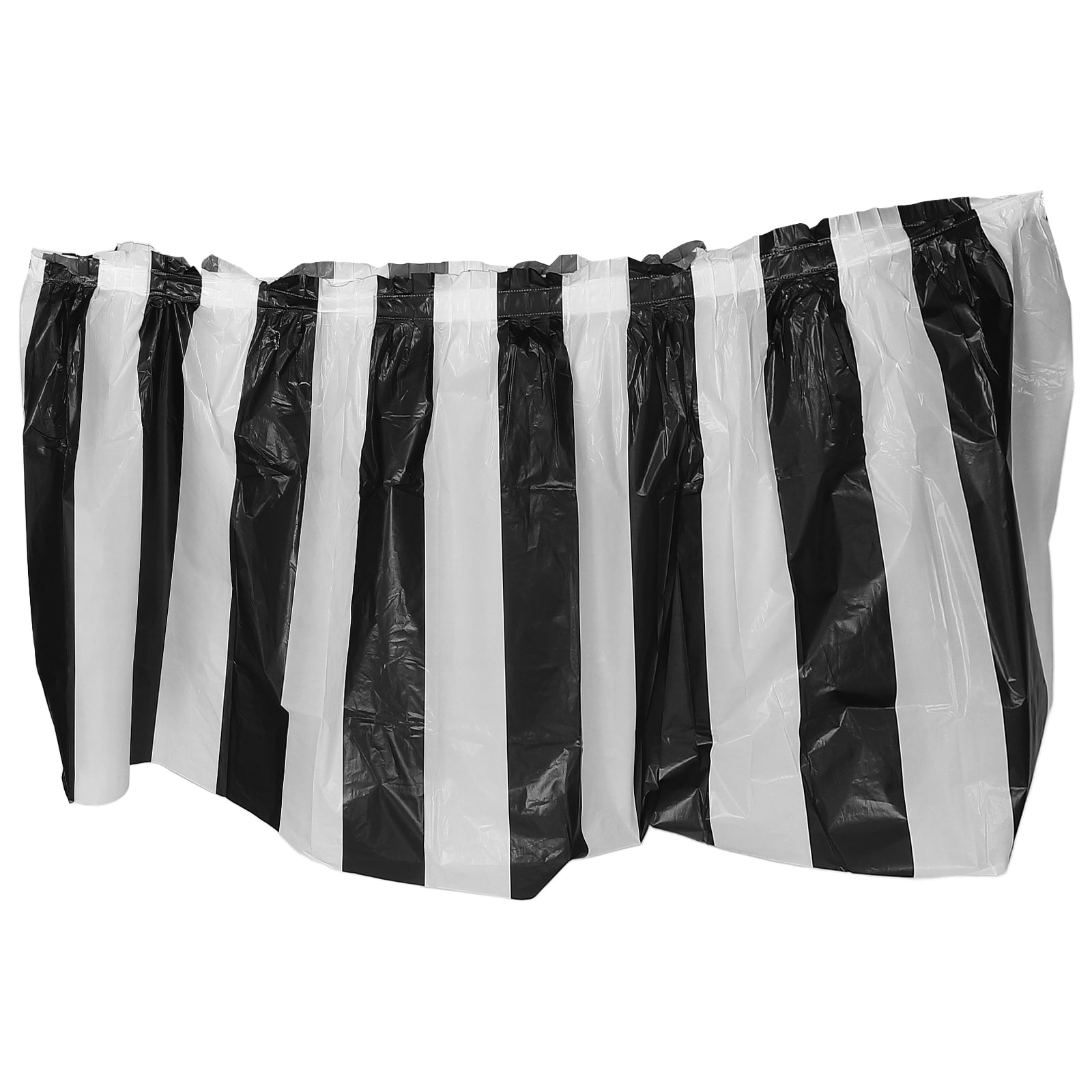Festive Table Skirt For Party Decorations Fits Rectangle Tables Delicate Table Skirt Carnival Table Skirt Festive Stripe Table Skirt
