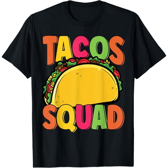 Festive Taco Squad Taco Day Matching Cinco De Mayo Taco T-Shirt