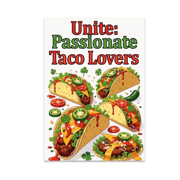 Festive Taco Wall Decor - Taco Lovers - 13x19 Glossy Poster Print