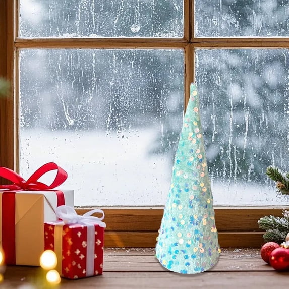 Festive Velvet Hollow Sequin Desktop Ornament Elegant Home for Valentine's Day and Easter Celebration