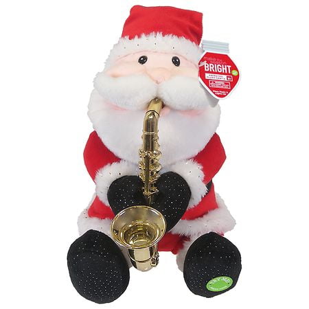 Festive Voice Make The Season Bright Animated Plush Santa - 1.0 ea