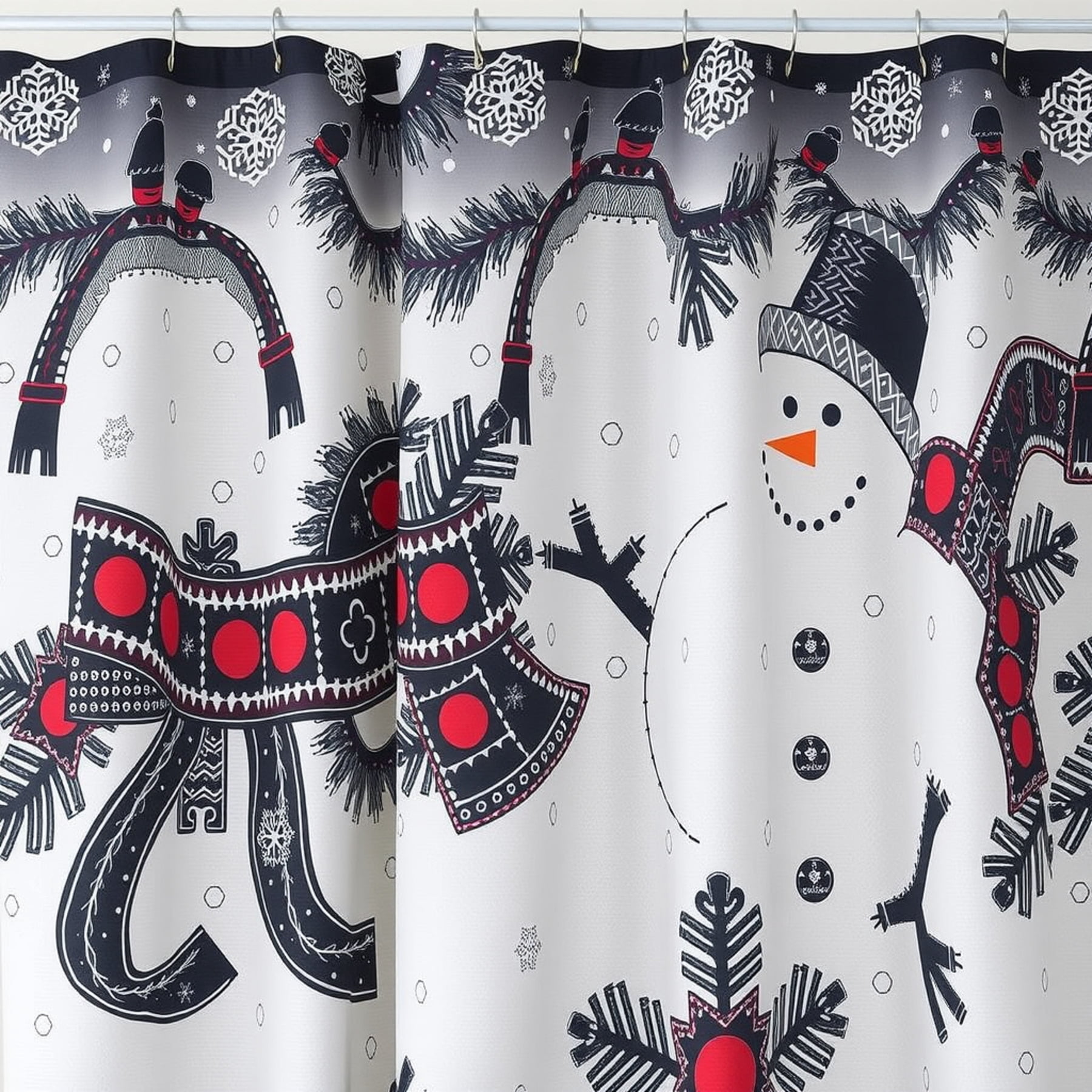 Winter Themed Shower Curtains