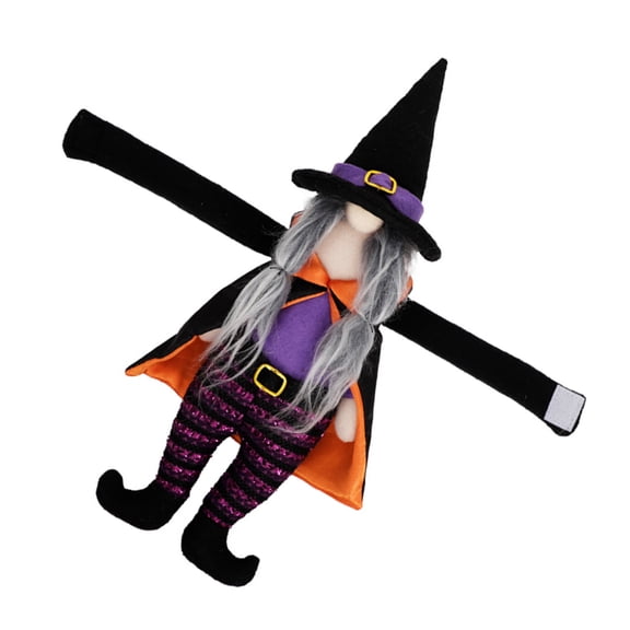 Festive Witch Frog Window Tiebacks Halloween Decorations for Kids Rooms, Quick Setup Polyester Clips, Themes