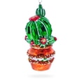 thumbnail image 1 of Decorated Cactus in a Pot Glass Christmas Ornament, 1 of 4