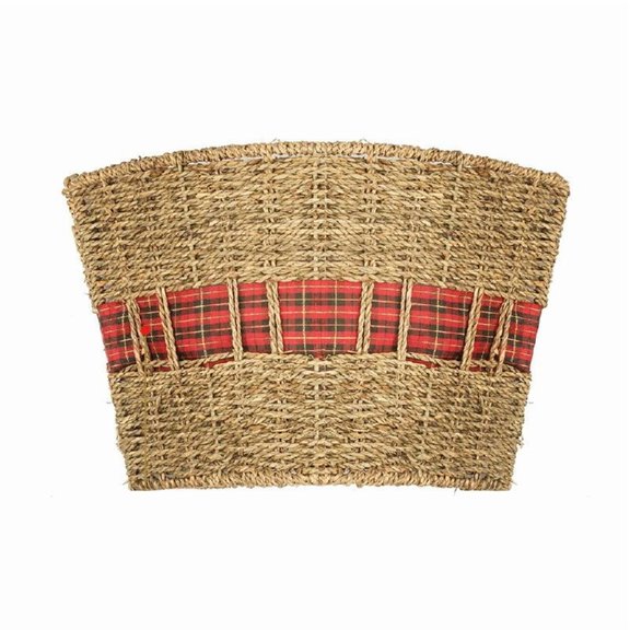 Festives Christmas Tree Collar Rattans Weave Base Stand Festival Decoration