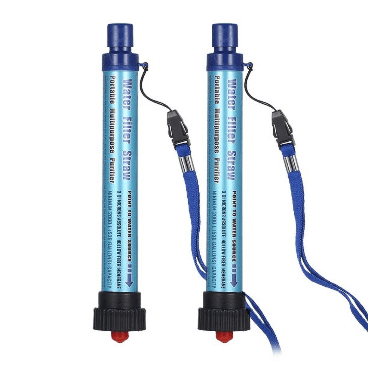 Festnight 2 Pack Water Filter Straw Outdoor Water Purifying Device