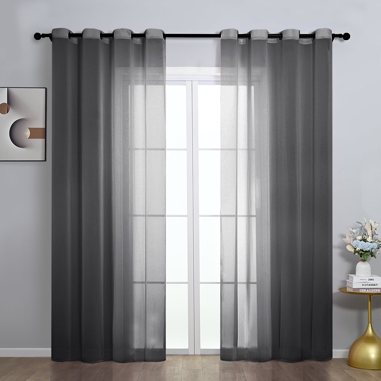 Dark window curtains best sale