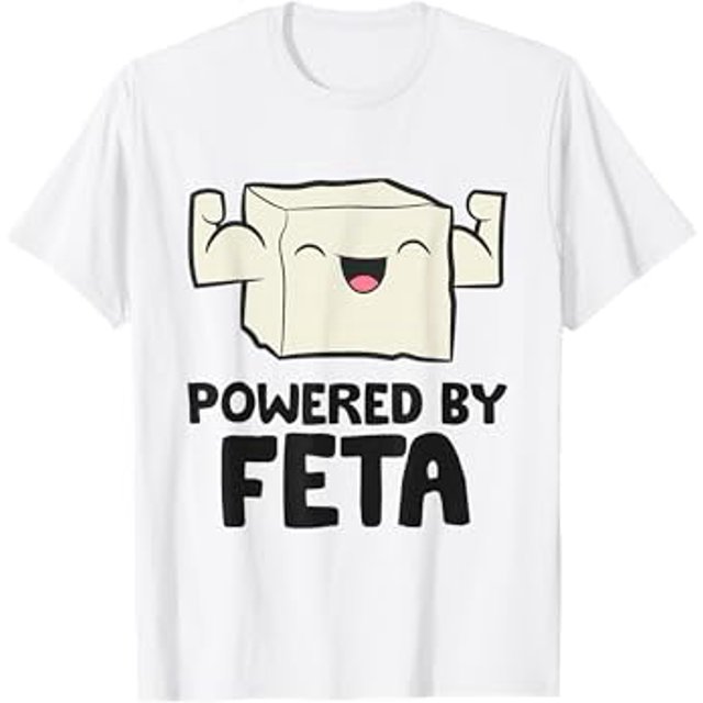 Feta Cheese Greek Cheese Powered By Feta TShirt