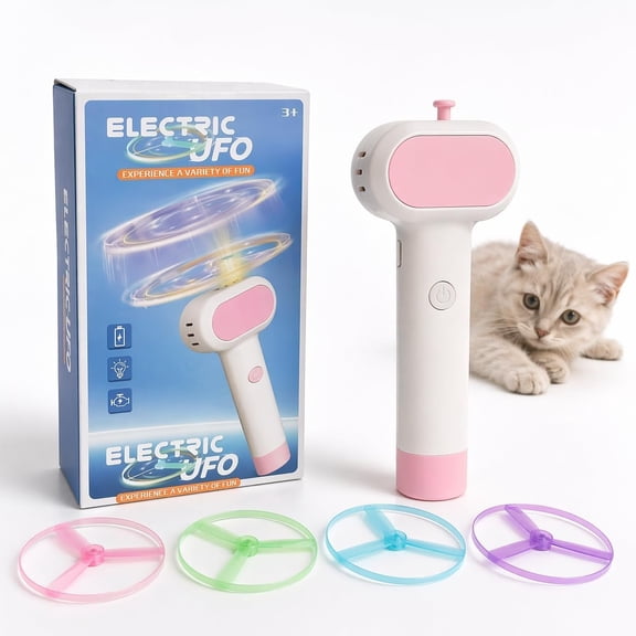 Fetch , - Automatic Launcher, Up to 20m Range, No Winding Needed, USB-C Rechargeable Flying Disc , Interactive , Indoor Outdoor Use