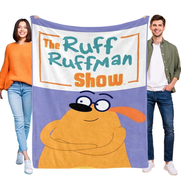 Fetch! with Ruff Ruffman-Anti-Pilling Flannel Blanket Soft Lightweight Plush Fuzzy Cozy Luxury Blanket for Home and Kitchen Use Perfect for Kids and Adults 52"*60"(130cm*150cm)