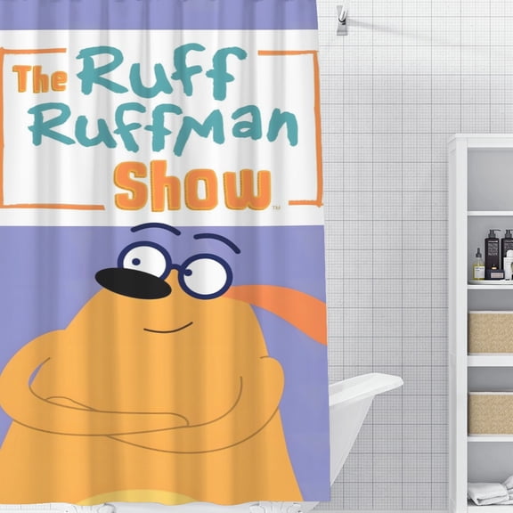 Fetch! with Ruff Ruffman-theme Bathroom Shower Curtain Home Decor,Bath Curtains Durable Waterproof Bath Curtain , Adluts Girls Boys Bathroom Decor House Gifts 52x71inch130cmX180cm