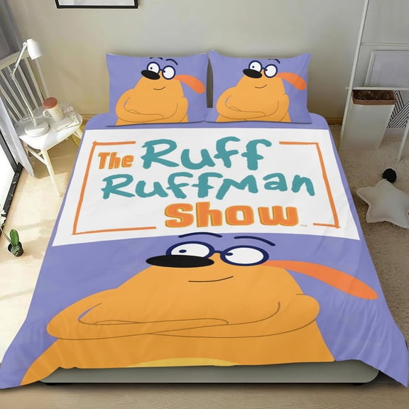 Fetch! with Ruff Ruffman-themed Bed Sheet Set Three Piece Set Comfortable And Skin Friendly Unique Design Home Decor Gifts For Family Friends fans36x75Inches90cm*190cm