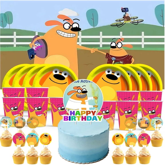 Fetch With Ruff Ruffman Birthday Cups Party Supplies Decor Backdrop Paper Plates Fans Decorations Banner