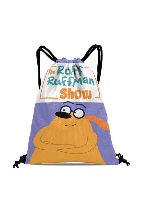 Fetch With Ruff Ruffman Drawstring Backpack Bag Party Favors Goodies Merch Gym Waterproof Swimming Beach Fans