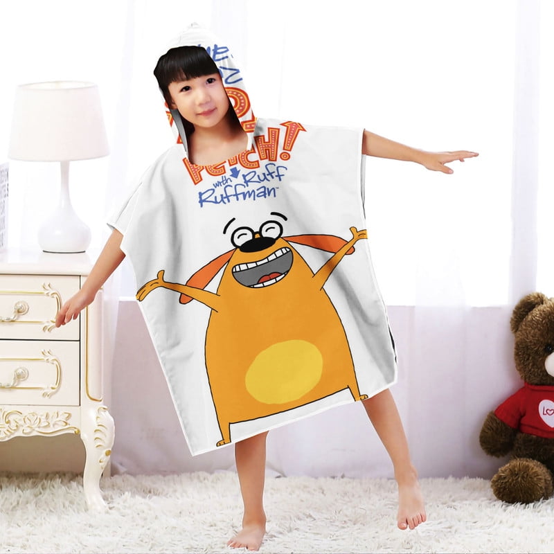 Fetch With Ruff Ruffman Hooded Beach Towel Poncho for Kid Girls ...