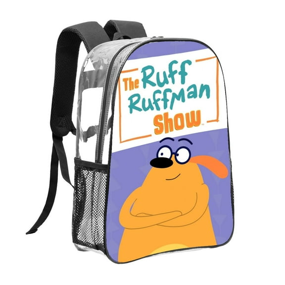 Fetch With Ruff Ruffman Pattern Transparent Backpack Lightweight And fashionable Showcasing Personality And Leading The Trend
