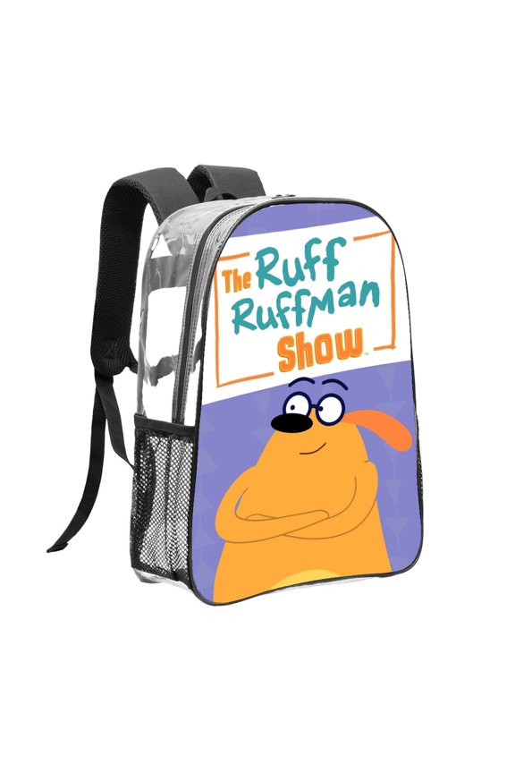 Fetch With Ruff Ruffman Pattern Transparent Backpack Lightweight And fashionable Showcasing Personality And Leading The Trend