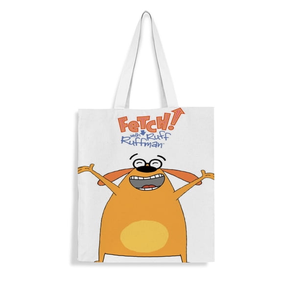 Fetch With Ruff Ruffman Tote Bag Fans Inspired Gift Lover Shoulder Bag Shopping Canvas Merchandise