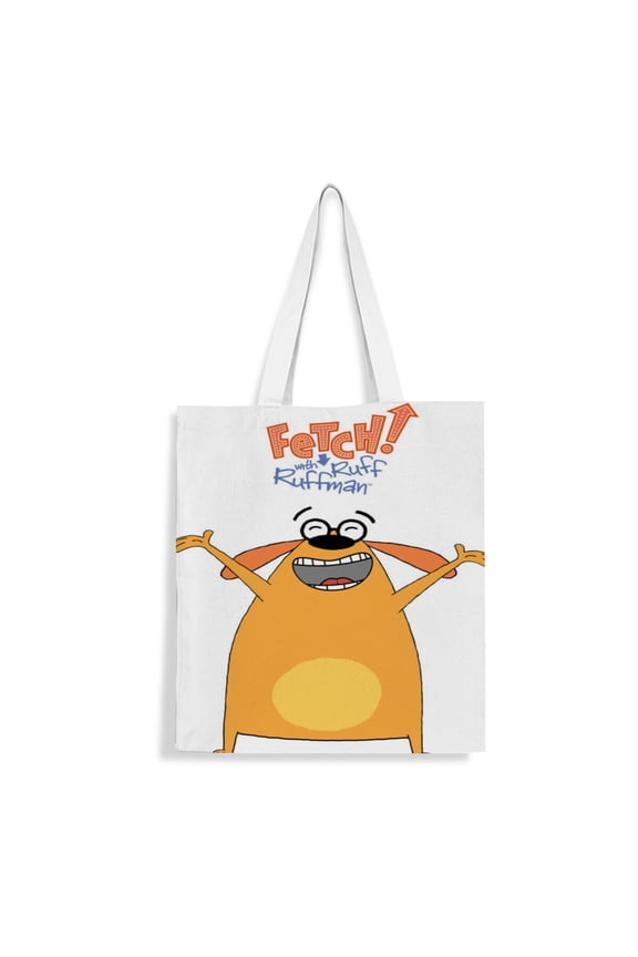Fetch With Ruff Ruffman Tote Bag Fans Inspired Gift Lover Shoulder Bag Shopping Canvas Merchandise