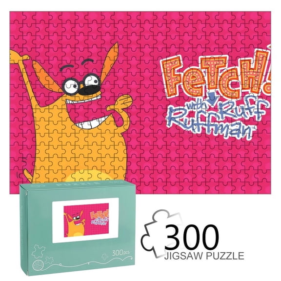 Fetch! with Ruff Ruffman-themed Wooden jigsaw Puzzle for home Decoration or gift for fans friend,family.300pc