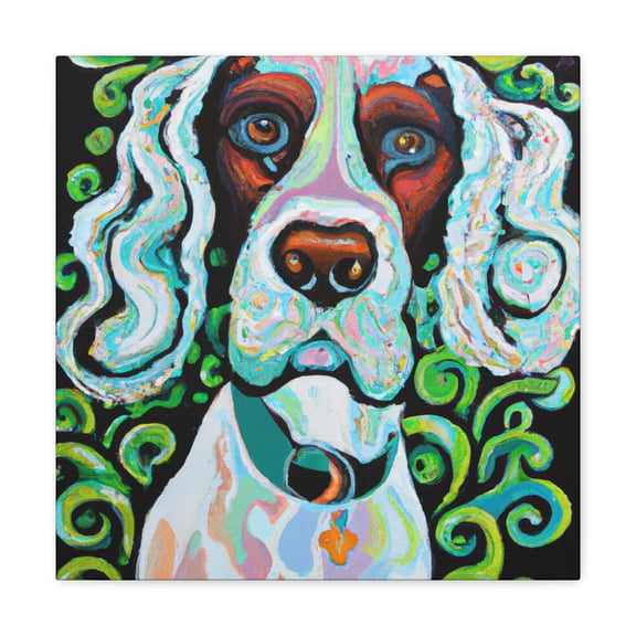 Fetching Spaniel Eden - Canvas
