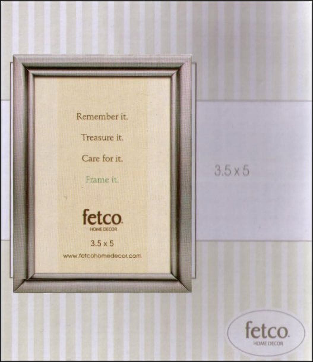 Fetco Home Décor 3.5 x 5 inches Metal Picture Frame (Lot of 2 Frames