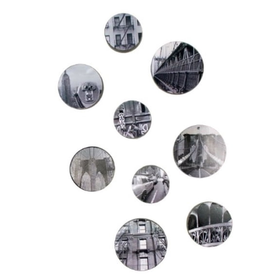 Fetco Home Decor Bubbles NY City Frame