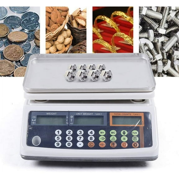 Fetcoi, 110V Digital Parts Coin Precise Counting Scale 66Lb X 0.002 Lb / 66 Lb X 0.001 Lb Capacity Inventory