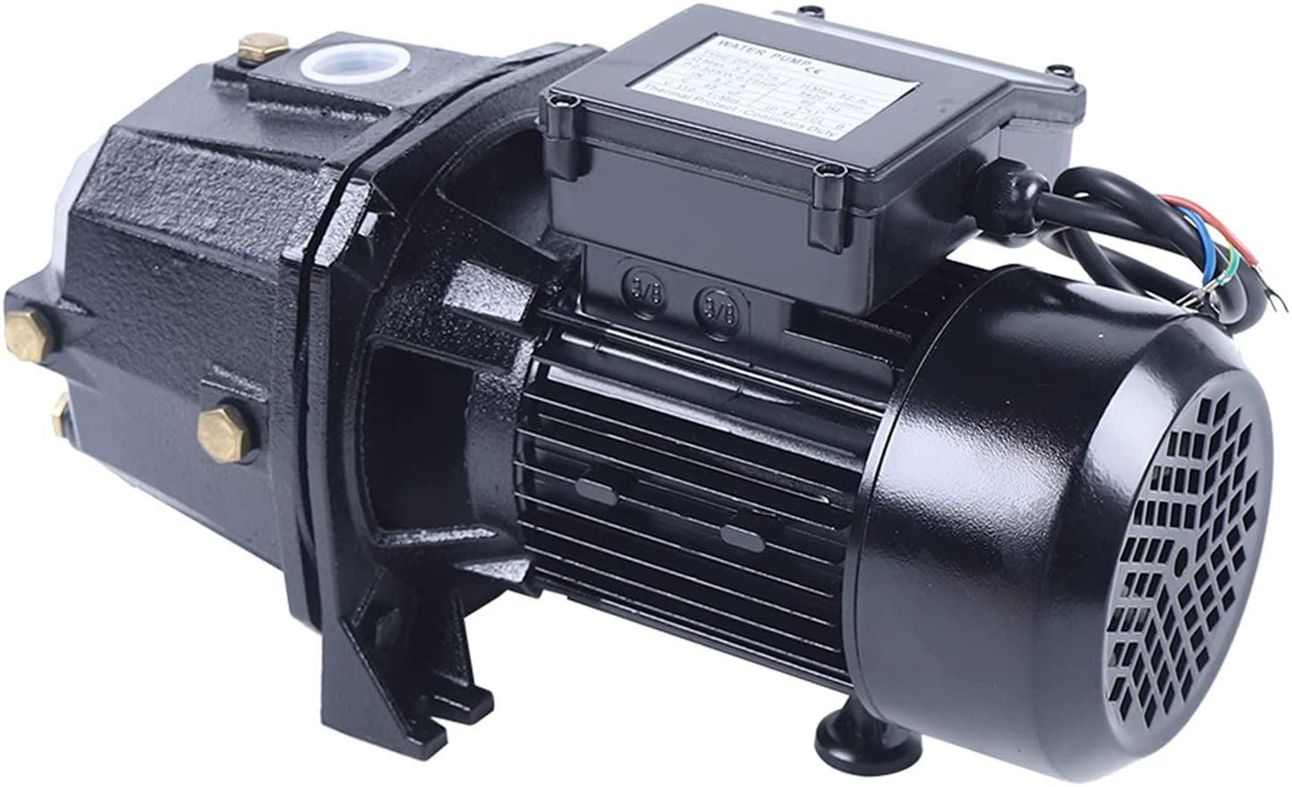Fetcoi,1HP Shallow Well Jet Pump W/ Pressure Switch Homes Supply Water 750W Max Speed 3420 Rpm For Shallow Wells 110V