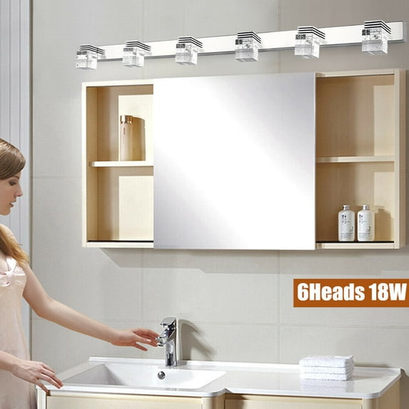 Fetcoi Modern 1-Light Silver LED Vanity Light with Not Included Shade