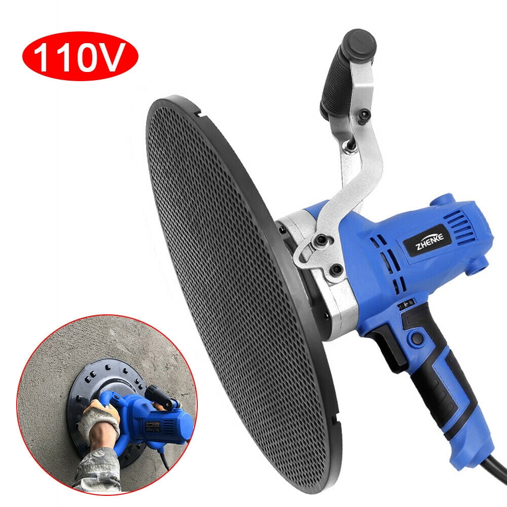 Fetcoi 850W Handheld Drywall Sander, Electric Wall Sander Smoothing Polishing Machine 1-4 Adjustable Speed for Concrete Cement Mortar (Blue)