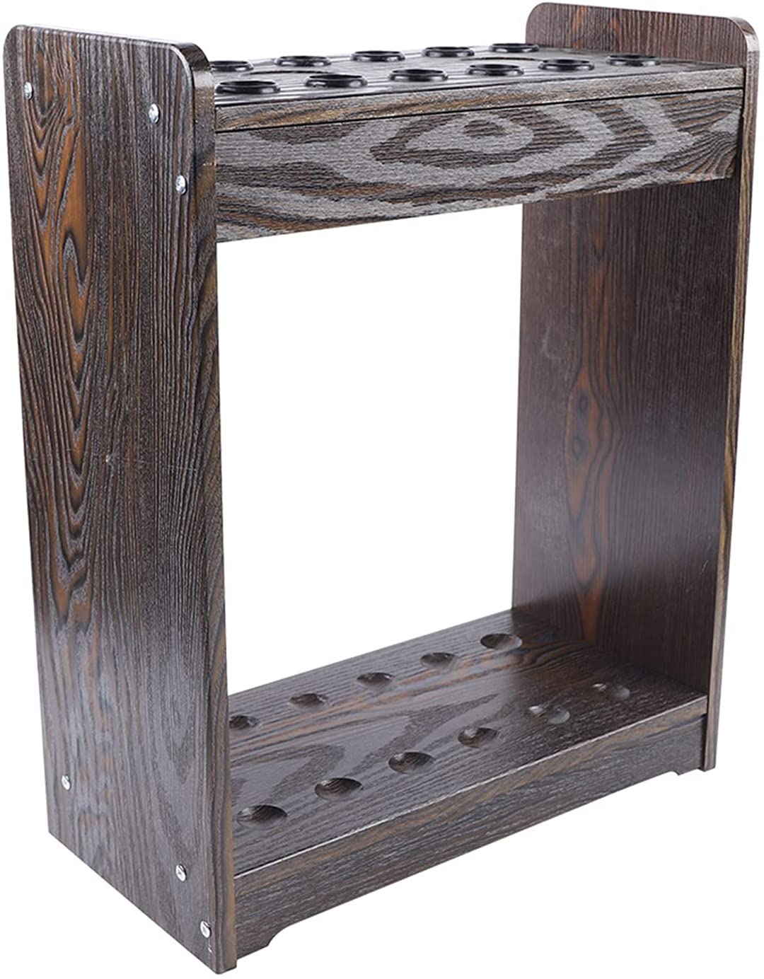 Fetcoi, Cue Stick Rack, 12 Holes Wooden Pools Cue Rack Stand Pool's