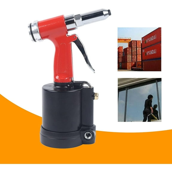 Fetcoi, Pneumatic Hydraulic Rivet Machine Portable Pneumatic Rivet Gun Pneumatic Tools with Dust Cover