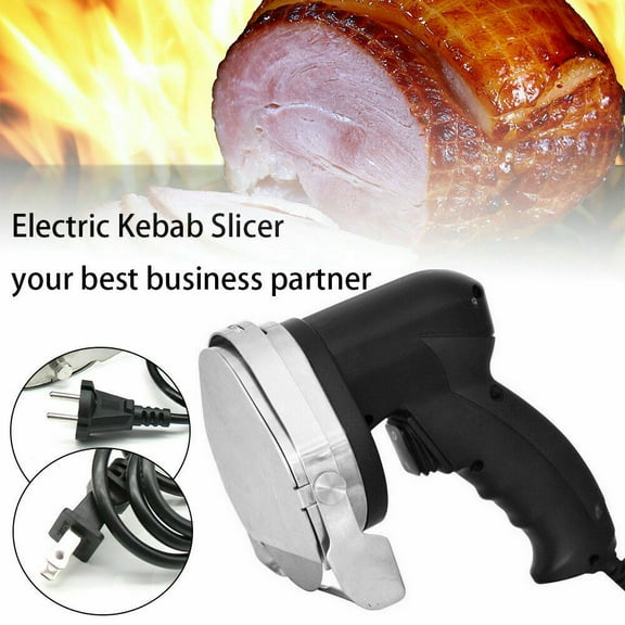 Fetcoi, Professional Meat Slicer Machine Electric PortableCommercial Kebab Knife Gyro Cutter Kebab Slicer