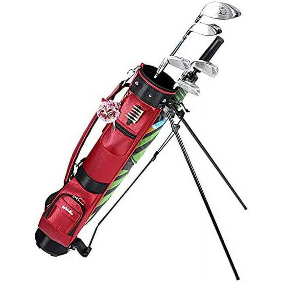 Fetcoi, Stand Golf Bag(Red) with Travel Shoulder Durable Large Capacity Golf Clubs Storage Organizer