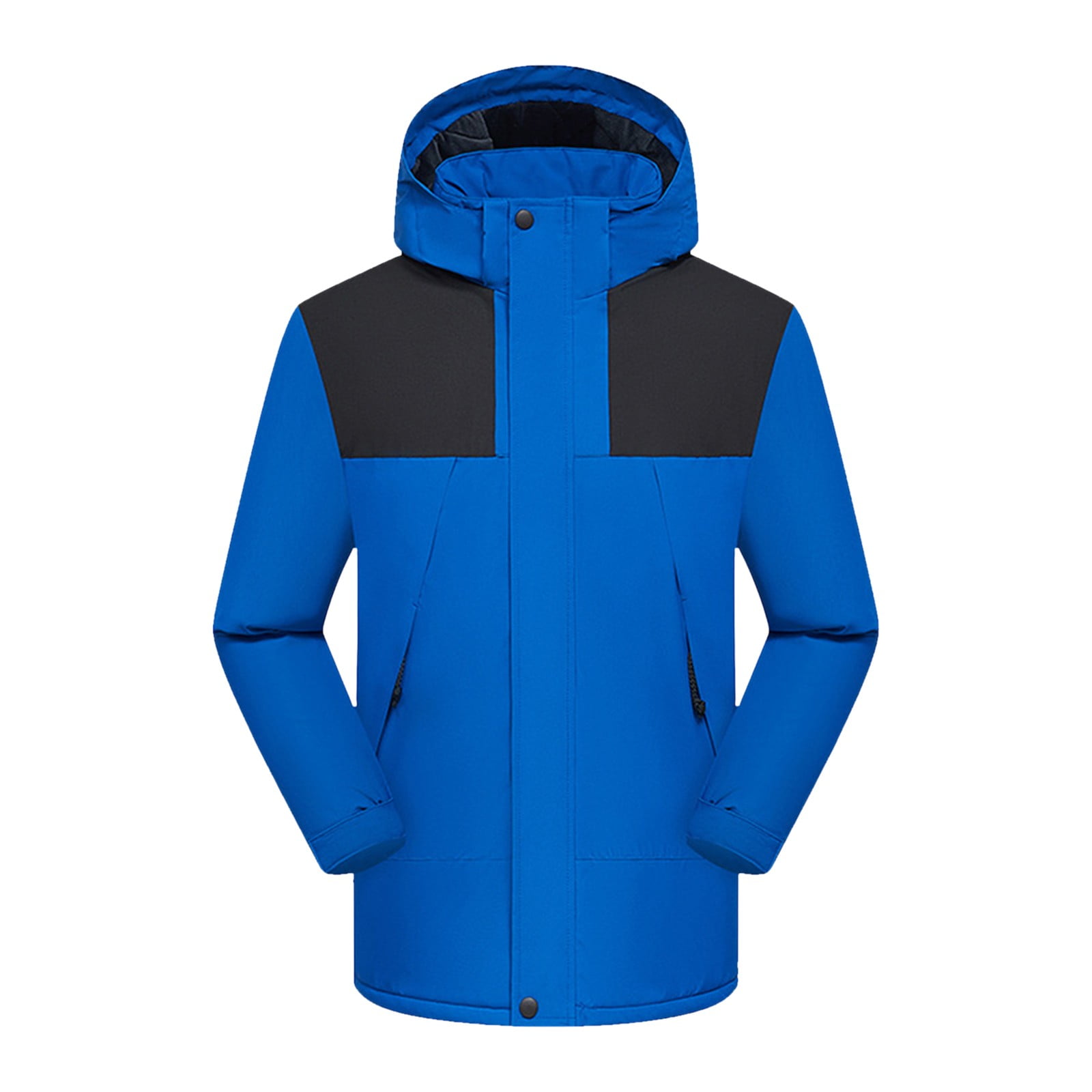 Feternal Men's Oversized Suit, Thickened Jacket, Detachable Hat