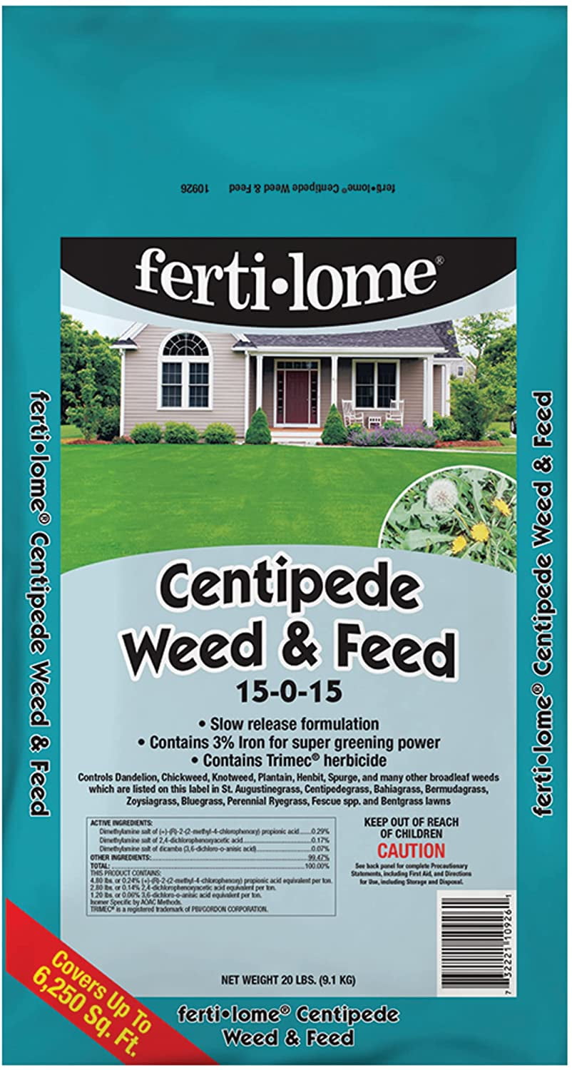 FertiLome Weed & Feed Lawn Fertilizer For Centipede Grass 5000 sq ft