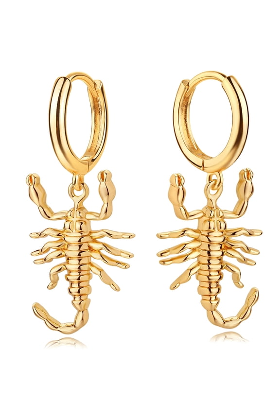 14K Gold Plated Dainty Simple Dangle Drop Hoop Earrings for Women Jewelry Gift