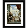 thumbnail image 1 of Fetti, Domenico 19x24 Black Ornate Wood Framed with Double Matting Museum Art Print Titled - Parable of Dives and Lazarus, 1 of 4