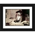 thumbnail image 1 of Fetti, Domenico 32x23 Black Ornate Wood Framed with Double Matting Museum Art Print Titled - The Lost Coin, 1 of 4