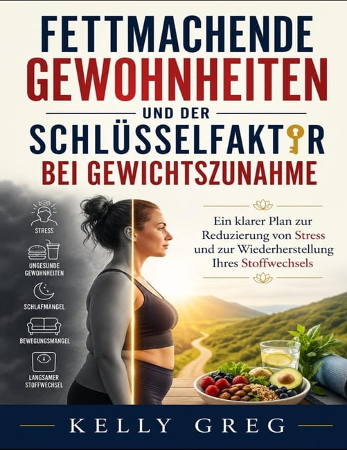 Fettmachende Gewohnheiten und der SchlÃ¼sselfaktor bei Gewichtszunahme: Ein klarer Plan zur Reduzierung von Stress und zu, (Paperback)