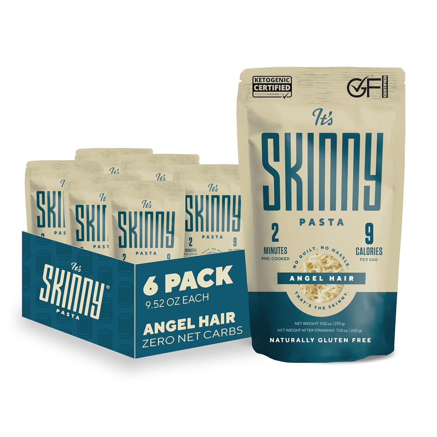 Fettuccine— High Fiber & Gluten Free Fettuccine Pasta Low Calorie Low
