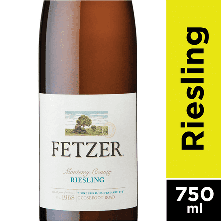Fetzer Valley Oaks Riesling California White Wine 750 ml, 11% ABV, Light Floral Notes